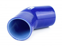 Патрубок силиконовый 45 градусов 63 - 70 мм (синий)