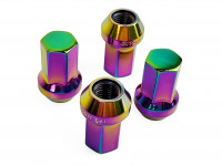 TPI гайки спортивные стальные 38мм М12*1.50 4шт радуга