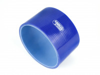 Патрубок силиконовый 0 градусов 102 мм (синий)