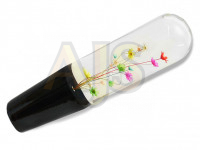 Насадка на ручку КПП цветок 200мм (черный)