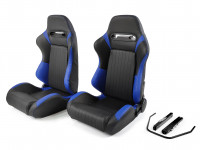 Сиденье спортивное полуковш LM А042 пара размер - M (черно-оранжевые )