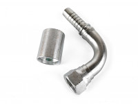 Фитинг стальной под обжим AN10 90 гр