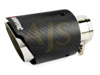 Насадка на глушитель Akrapovic style с карбоном 51х73х160мм (матовый)