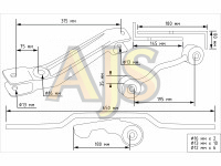Стабилизатор поперечной устойчивости задний под лифт MMC L200 06-11
