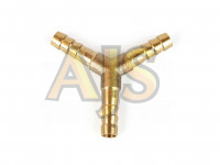 Тройник латунный Y-образный 6-6-6мм