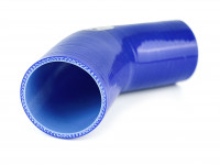 Патрубок силиконовый 45 градусов 51 - 63 мм (синий)