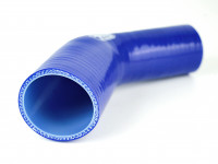 Патрубок силиконовый 45 градусов 63-76 мм (синий)