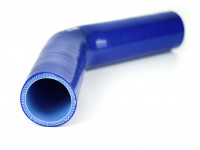 Патрубок силиконовый 45 градусов 76 мм 150*150 мм (синий)