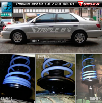 Triple S пружины под занижение Toyota Corona Premio 210