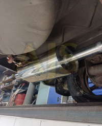 Резонатор глушителя направленный овал AJS 210x145x400x76мм