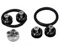 Крепежи обвесов быстросъемные Password JDM style (темно-серый)