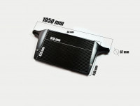 Интеркулер Wagner style Audi A4 5 B8.5 3.0 TDI 13-15 tube-fin (серый)