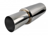 Бочка выхлопная прямоточная AJS Type R (63мм)