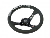 Руль спортивный Vertex V&V с выносом кожа без перфорации