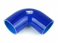Патрубок силиконовый 90 градусов 70 мм (синий)