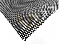 Сетка алюминиевая для бамперов 100х30 черная (мелкая сетка)