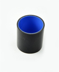 Патрубок силиконовый 0 градусов 63 мм (черный)