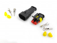 Коннектор папа-мама герметичный (2 пина)