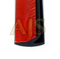 Резинка уплотнительная для дверей Y-образная (черный)