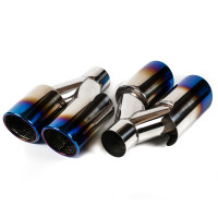 Насадка на глушитель AJS #2 двойная пара 60х182мм (вороненый)