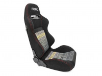 Сиденье спортивное полуковш LM Recaro-500 купе ткань размер - M (черно-серый)