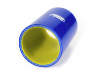 Патрубок силиконовый 0 гр 51 мм прямой усиленный длина 100 мм (синий)