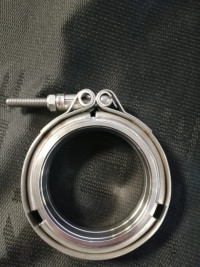 V-band хомут с фланцами 3 (76мм) с проточкой папа-мама УЦЕНКА