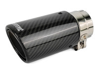 Насадка на глушитель Akrapovic style закругленная с карбоном 57х76мм