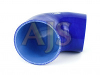 Патрубок силиконовый 90 градусов 89 мм (синий)