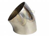 Отвод глушителя полированный 63x1,5мм 45гр SS201