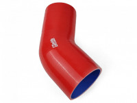 Патрубок силиконовый 45 градусов 57 - 76 мм (красный)