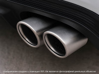 Насадка на глушитель AJS №1 двойная пара 60х185мм (хром)