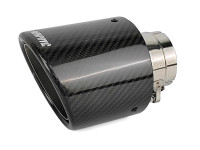 Насадка на глушитель Akrapovic style закругленная с карбоном 63х114мм