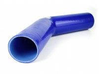 Патрубок силиконовый 45 градусов 76 мм 250*250 мм (синий)