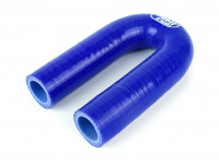 Патрубок силиконовый 180 градусов 19 мм (синий)