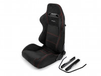 Сиденье спортивное полуковш LM Recaro-500 купе замша размер - M