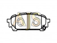 CTR Тормозные колодки задние Subaru Forester SG, Impreza GG GD GK0992
