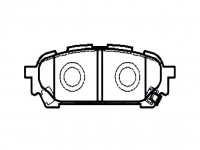 CTR Тормозные колодки задние Subaru Forester SG, Impreza GG GD GK0992