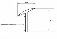 Резинка уплотнительная для обвесов 8мм метражом (белый)