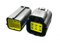 Коннектор папа-мама негерметичный (8 пинов)