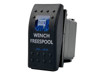 Тумблер панельный с подсветкой winch freespool лебедка