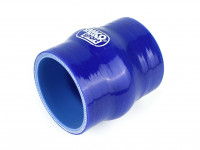 Патрубок силиконовый демпферный 0 градусов 57 мм (2.25') (синий)