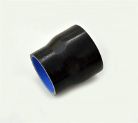 Патрубок силиконовый 0 градусов 63-70 мм (черный)