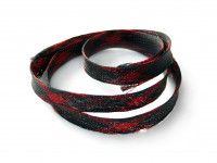 Оплетка для проводов черно-красная (15мм)