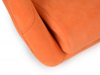 Сиденье спортивное ковш LM SPG замша размер - L (оранжевый)