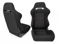 Сиденье спортивное полуковш LM A035 пара (красный)