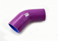 Патрубок силиконовый 45 градусов 57 - 76 мм (фиолетовый)