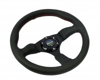 Руль спортивный Spoon Sports с выносом экокожа без перфорации