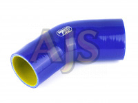 Патрубок силиконовый 45 гр 57 - 63 мм усиленный (синий)