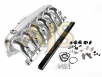 Коллектор впускной фрезерованный BMW N55 c топливной рейкой (серый)